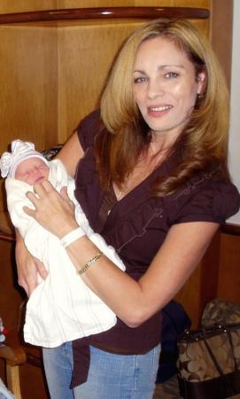 Me & my new little grandbaby, Kayleigh Shea