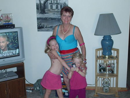 THIS IS GRANDMA AND 2 OF MY GRANDAUGHTERS