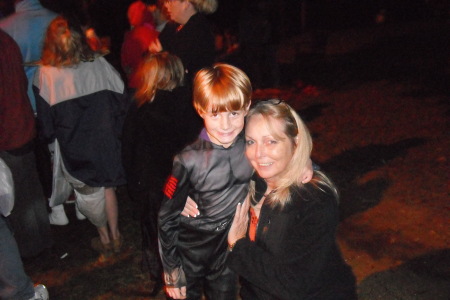 Me and Zack at Haunted Trail on Cox Hill 2009