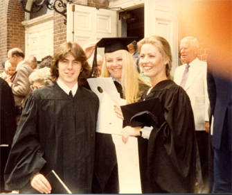 College grads, me, Francine and Maryanne