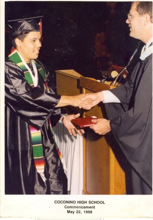 Adam graduation from Coconino