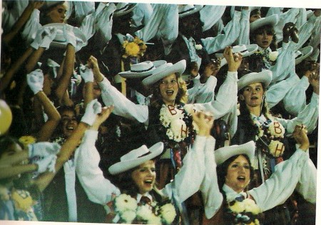 Ball High Class of '81 - Tornettes in stands @