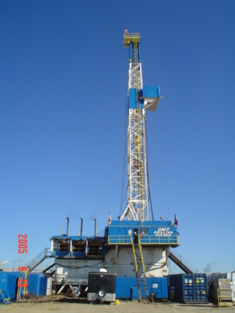 drilling rig I manage in wyoming