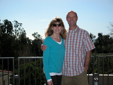 Husband and I at Getty