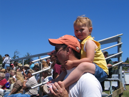 Daddy and Ally at the Rodeo