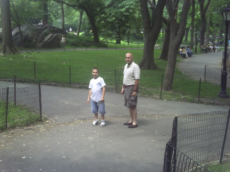 Luke and Carlos his father in New York