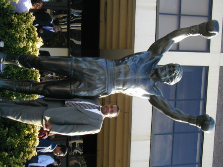 Paul at Rocky Statue - Phila., PA - 2003