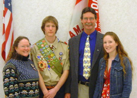 Eagle Scout family - Dec 2008