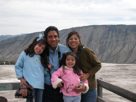 The family in beautiful Montana