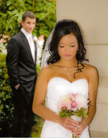 Husband Admires His Bride