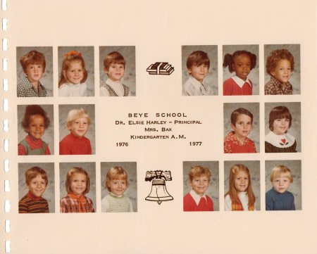 Ms. Bax AM Kindergarten 1976-77