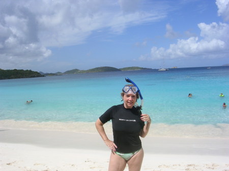 Snorkeling at Trunk Bay