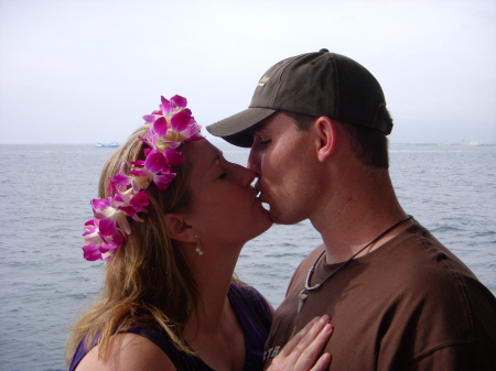 Hawaii Kissing on the Whale Watching Tour