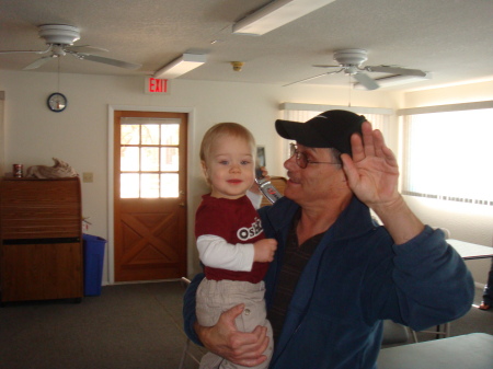 Arnie and our youngest grandson