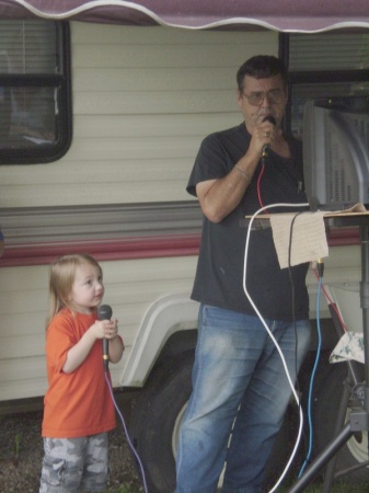 Karaoke with Grandson