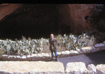 Preparing to enter Carlsbad Caverns.