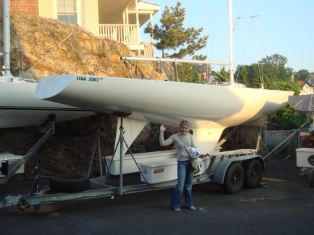 Daughter Megan and my Etchells USA 1061