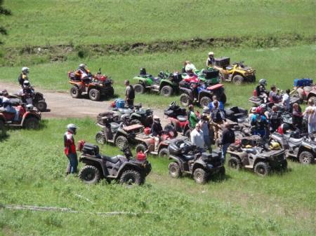 group ride in Back Hills S.D.