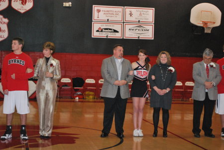 Anthony,Andi and me Senior night at Byrnes