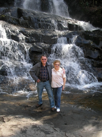 Scene at Lauras Falls near Gatlinburg TN