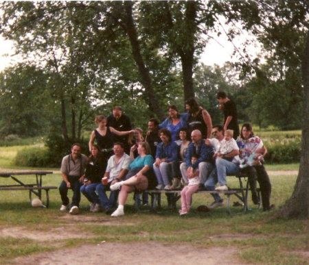 Class photo with families