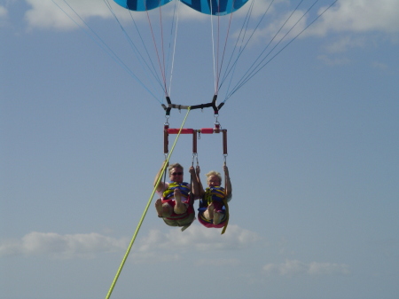 Parasailing with my Aunt