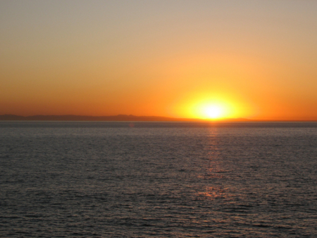 Sunset and Catalina Island