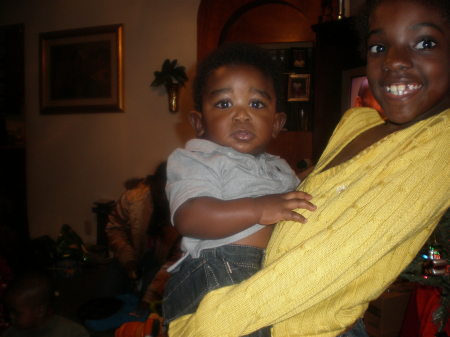 Ty and her nephew Mari..x-mas 08