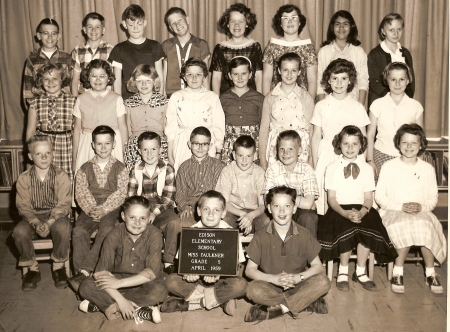 Fifth grade with Miss Faulkner 1958-59