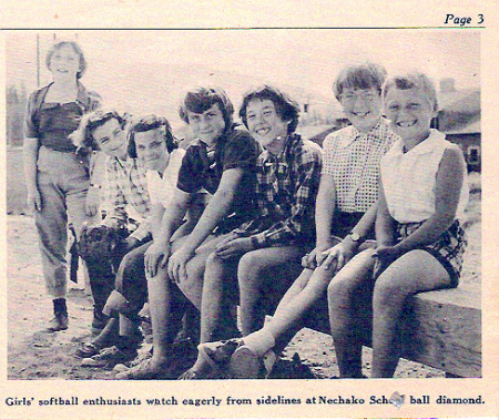 Girl's softball team, 1955 or '56