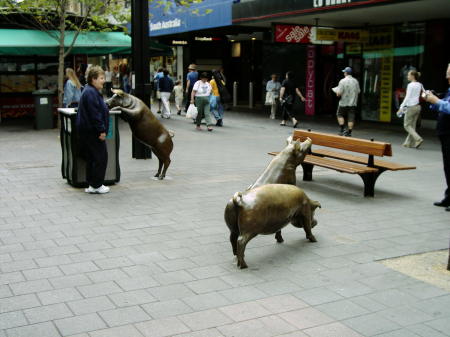 Shopping area in Adelaide