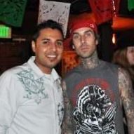 Me and Travis Barker of Blink 182