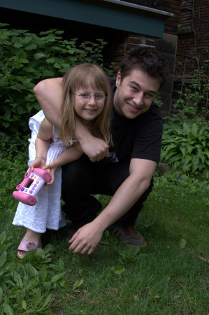 Andrew and his sister Emma