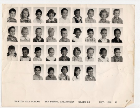 4TH GRADE CLASS PIC 1960