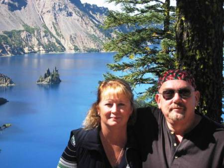 Colleen & Friend at Crater Lake Sept. 2009