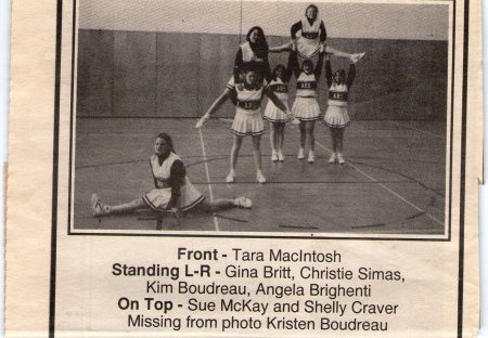 Athol High Cheerleaders, 1993?