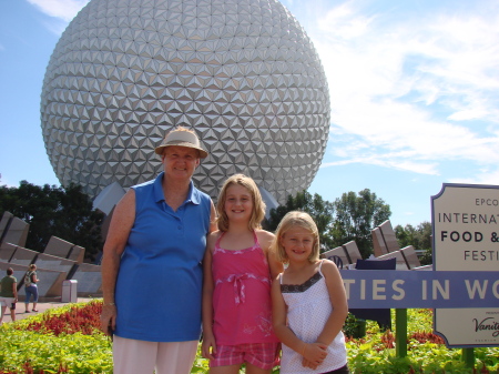 Grandma with Morgan and Amanda