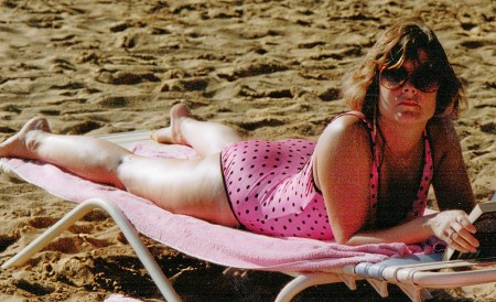 Lynn McHood at Beach about age 50 at the time
