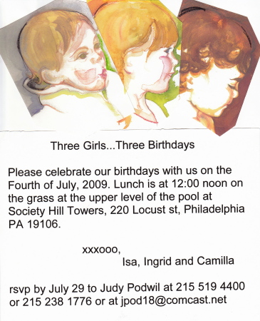 birthday party 3 girls 2009