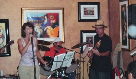 Playing at the Sun Shoppe Cafe, Melbourne, FL