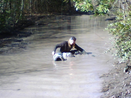 Terri fell in mud!