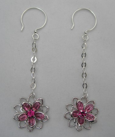 Rosy posy earrings