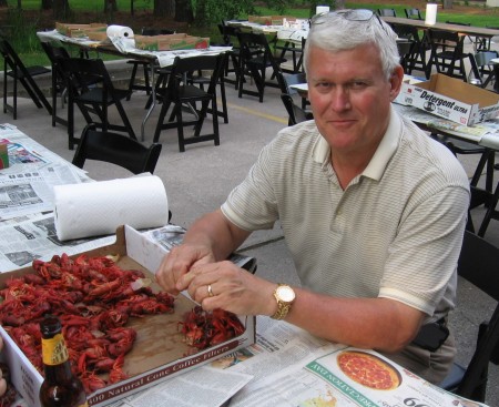 Office crawfish boil - excellent meal