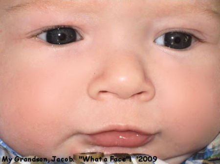 Cute Close Up of My Grandson's Face - 2009