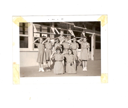 Brownie Troop 1960 at School