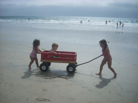 Grandchildren at the beach