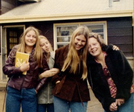 Saying goodbye to the girls-Nov 1975