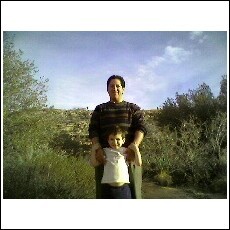 My son Emanuel and I at Red Rock 2009