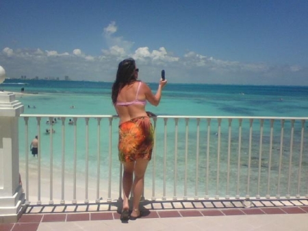 View from Terrace at Riu Palace, Cancun, Mexic