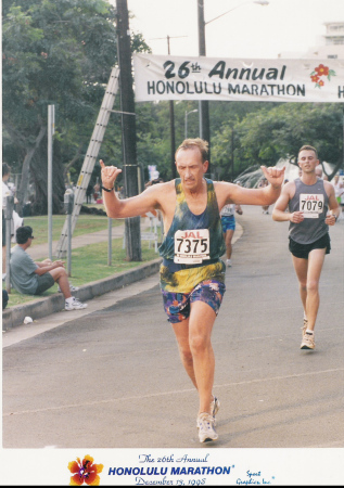 Finish Line 26th Honolulu Marathon